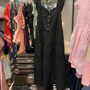 Black Tiered Maxi Dress